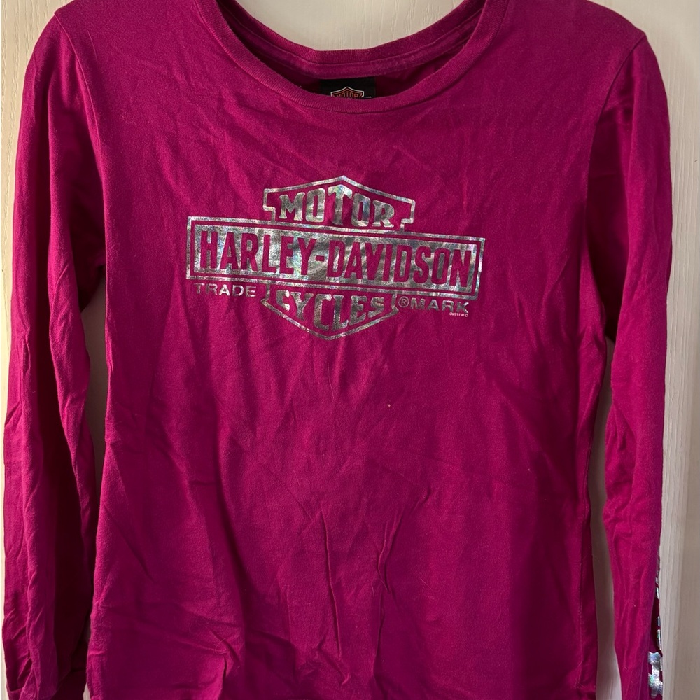 Harley-Davidson Pink Long Sleeve Tee